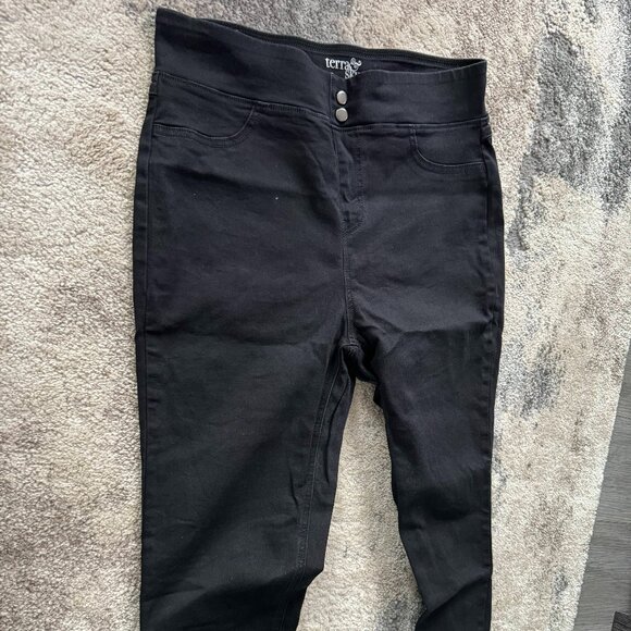 Women's Terra & Sky black jeans size 14 - Picture 1 of 2